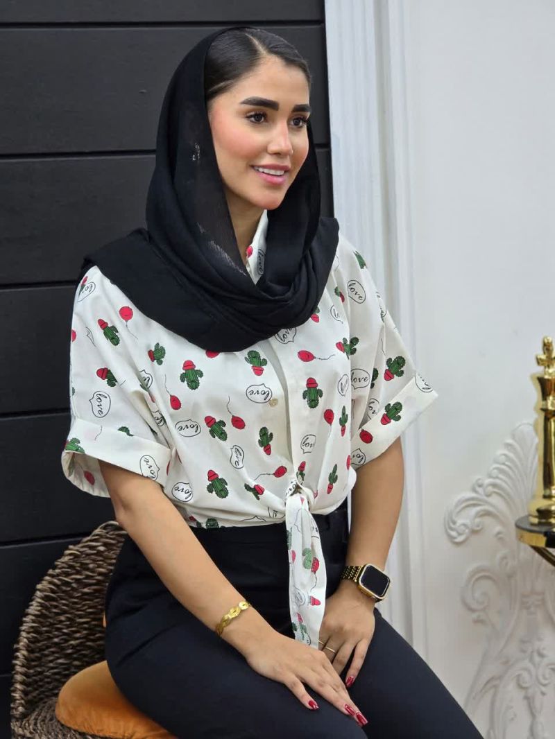 شومیز گره ای کاکتوس 63006