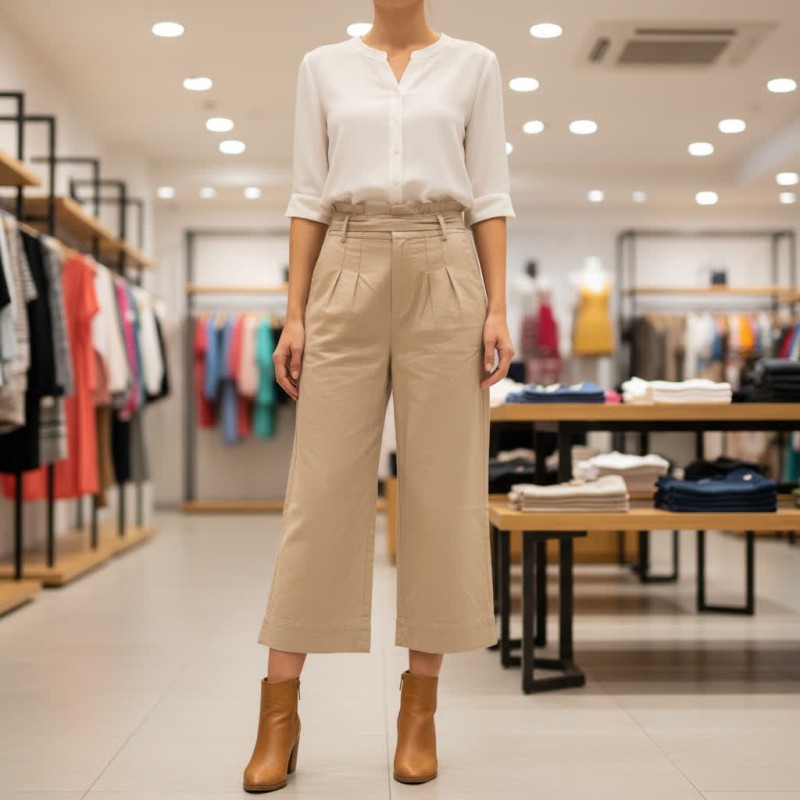 شلوار واید لنین71402