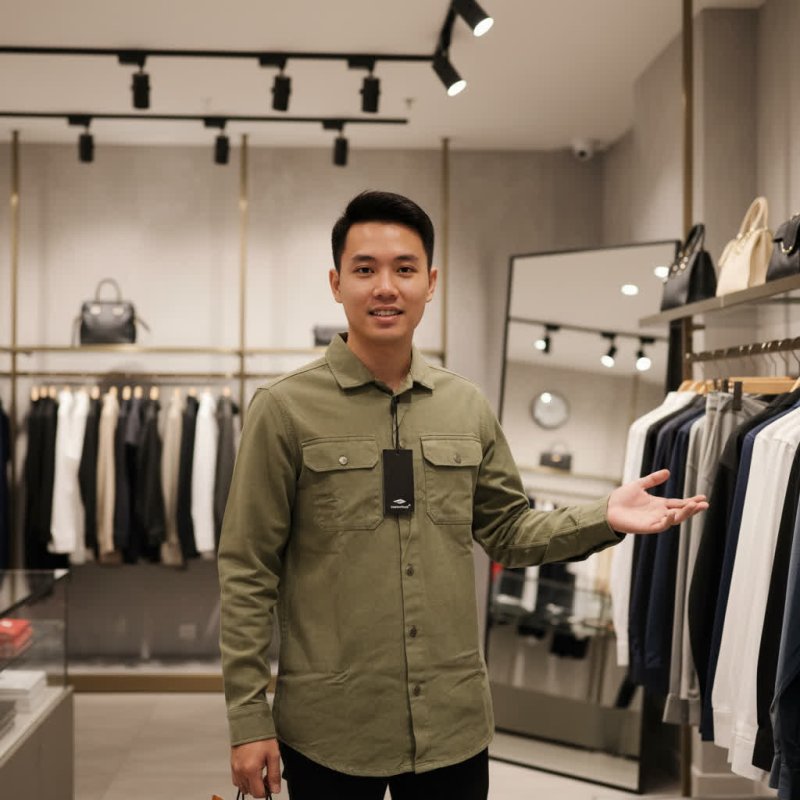 پیراهن کتان جیب دار 91507