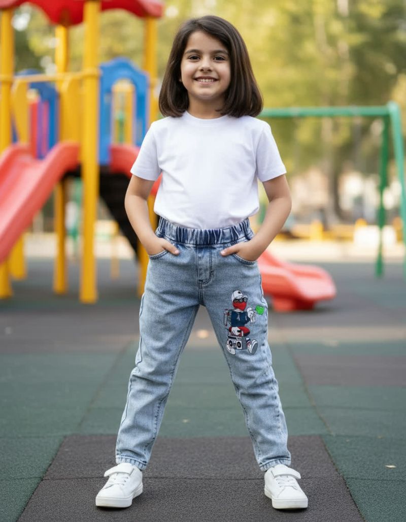 شلوار مام بچگانه طرح آدمک 72514