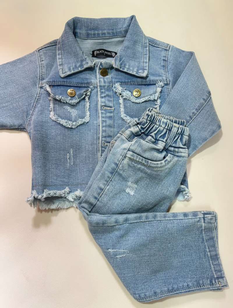 ست کت شلوار لی بچگانه 72913