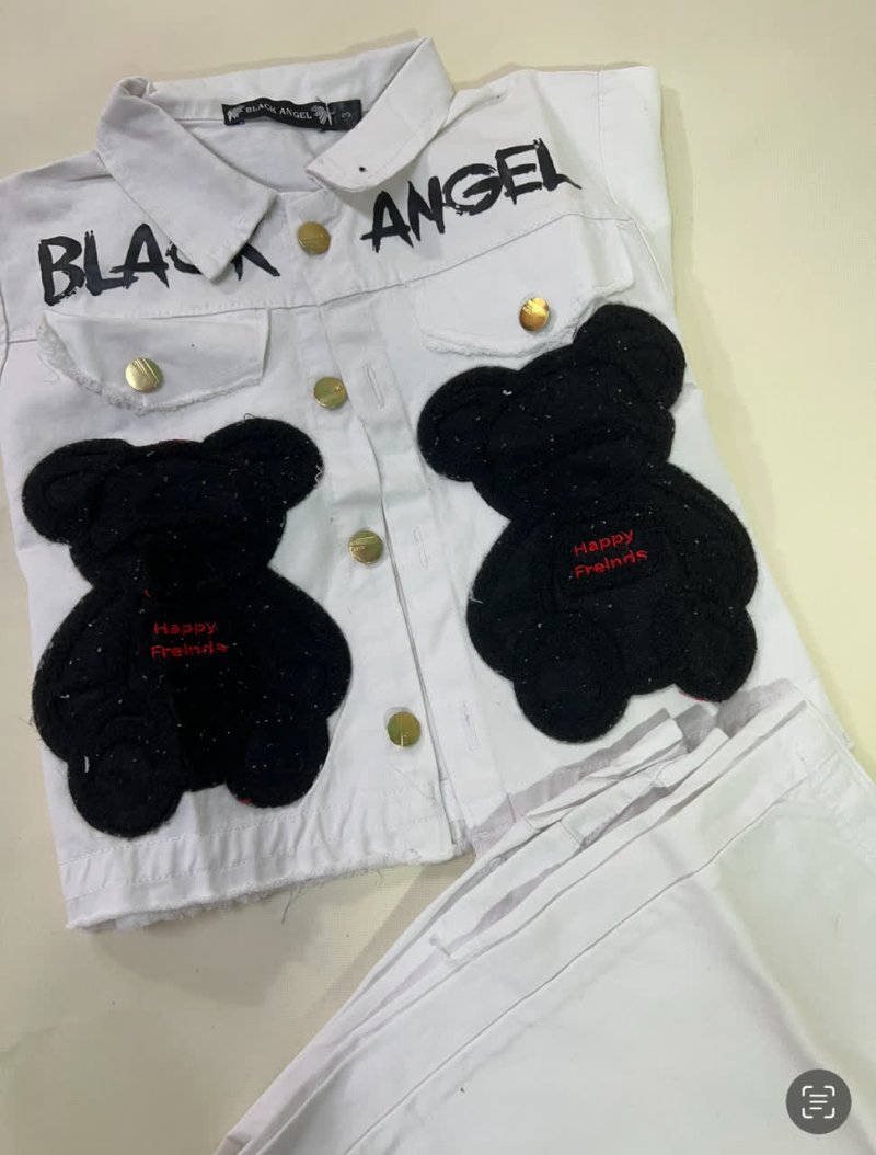 کت و شلوار کتان بچگانه 73007