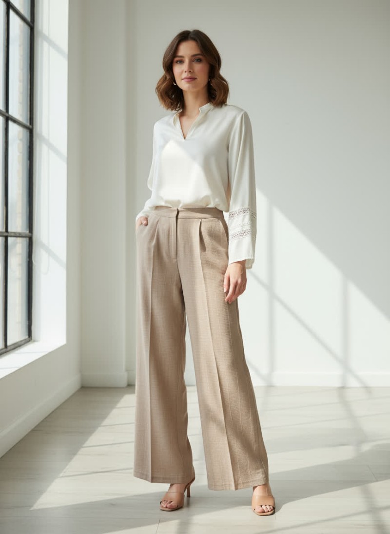 شلوار شانتون راه راه 73001