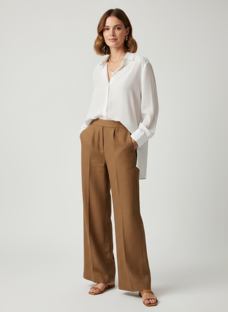 شلوار شانتون ساده 73002