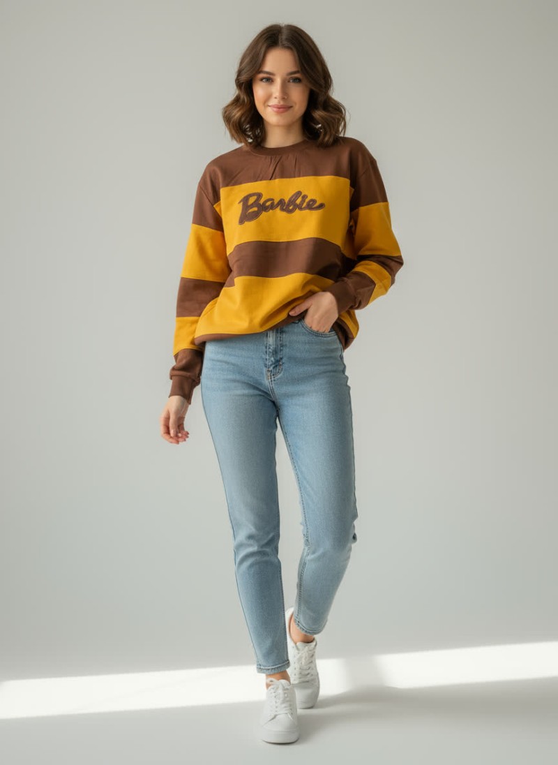 بلوز آستین بلند راه راه 80507