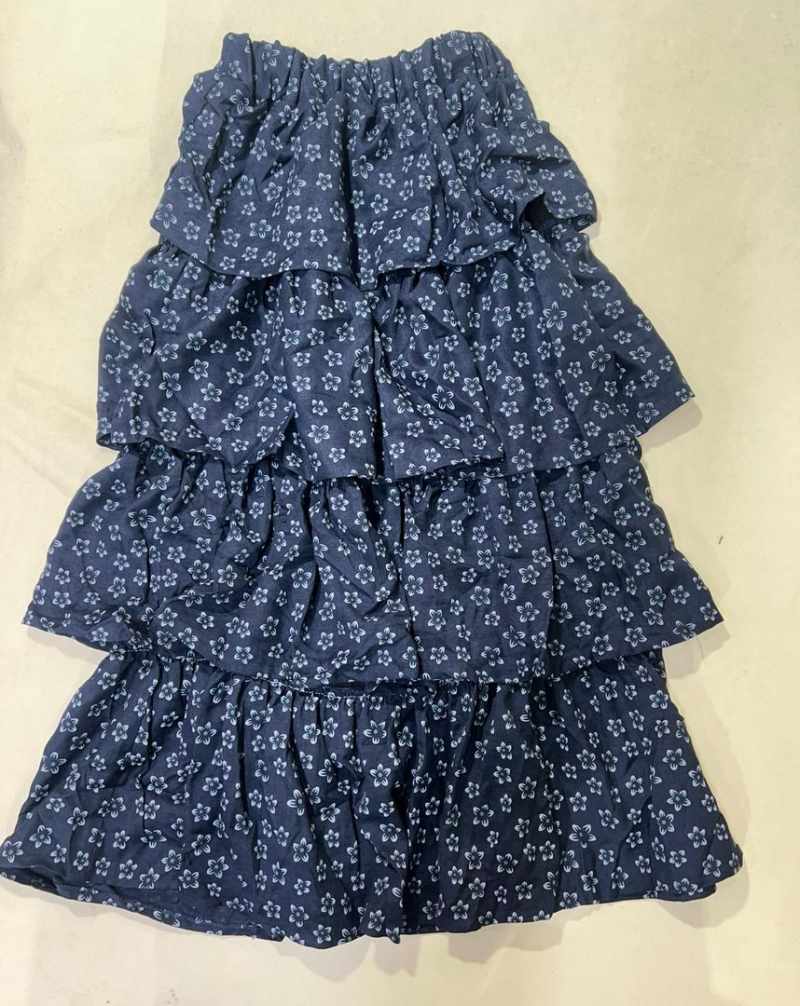 دامن طبقه ای گل درشت 82719