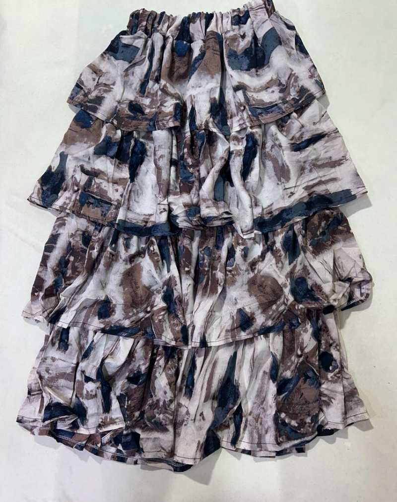 دامن طبقه ای آبرنگی 82720