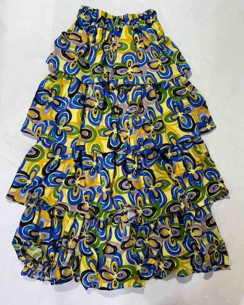 دامن طبقه ای طرحدار 82721