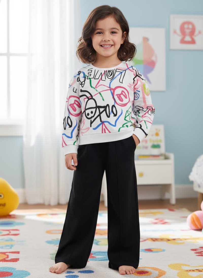 ست دورس و شلوار مدل لاو 81105