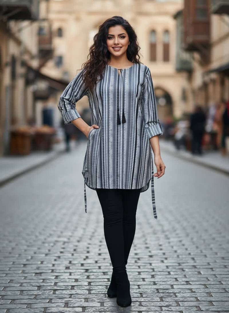 شومیز اسپرال مربعی 81810