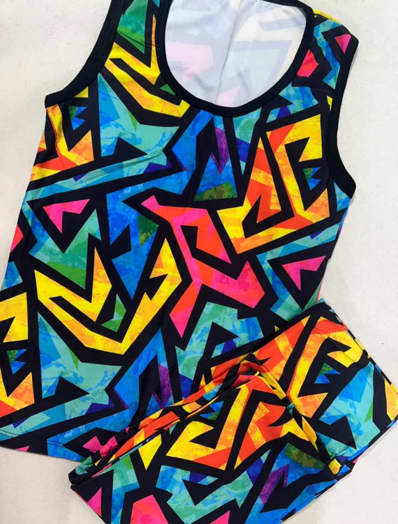 ست تاپ شلوار ورزشی خطی 82404