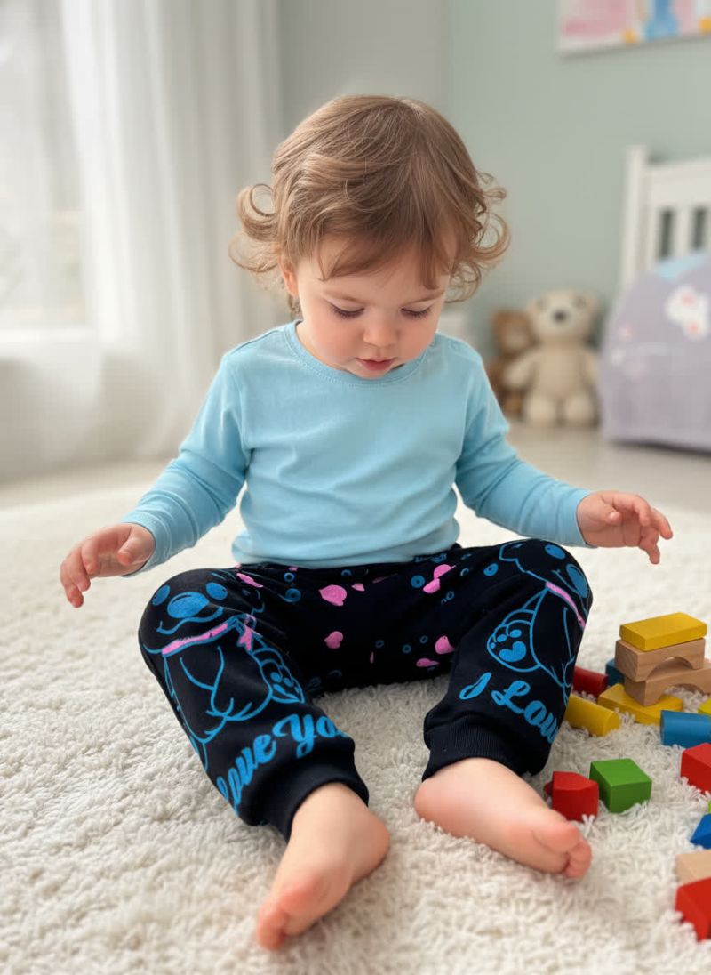 شلوار بچگانه طرح خرس 90711