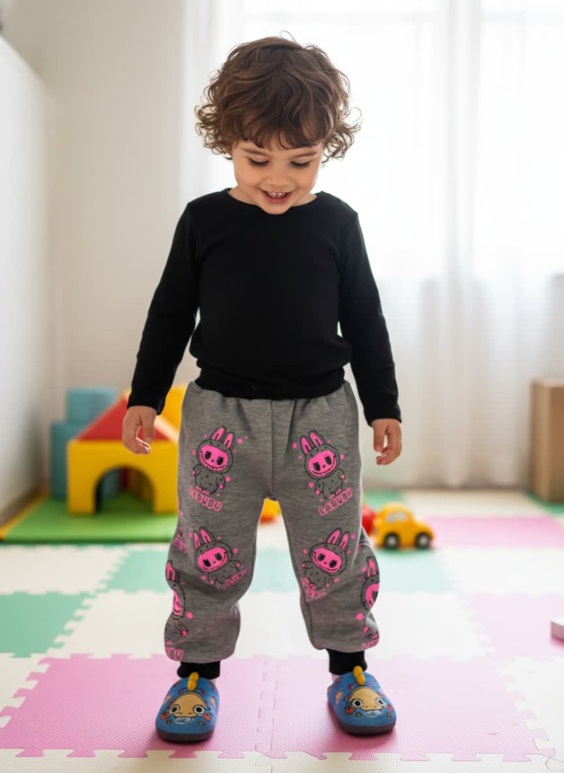 شلوار بچگانه طرح لبوبو 90710