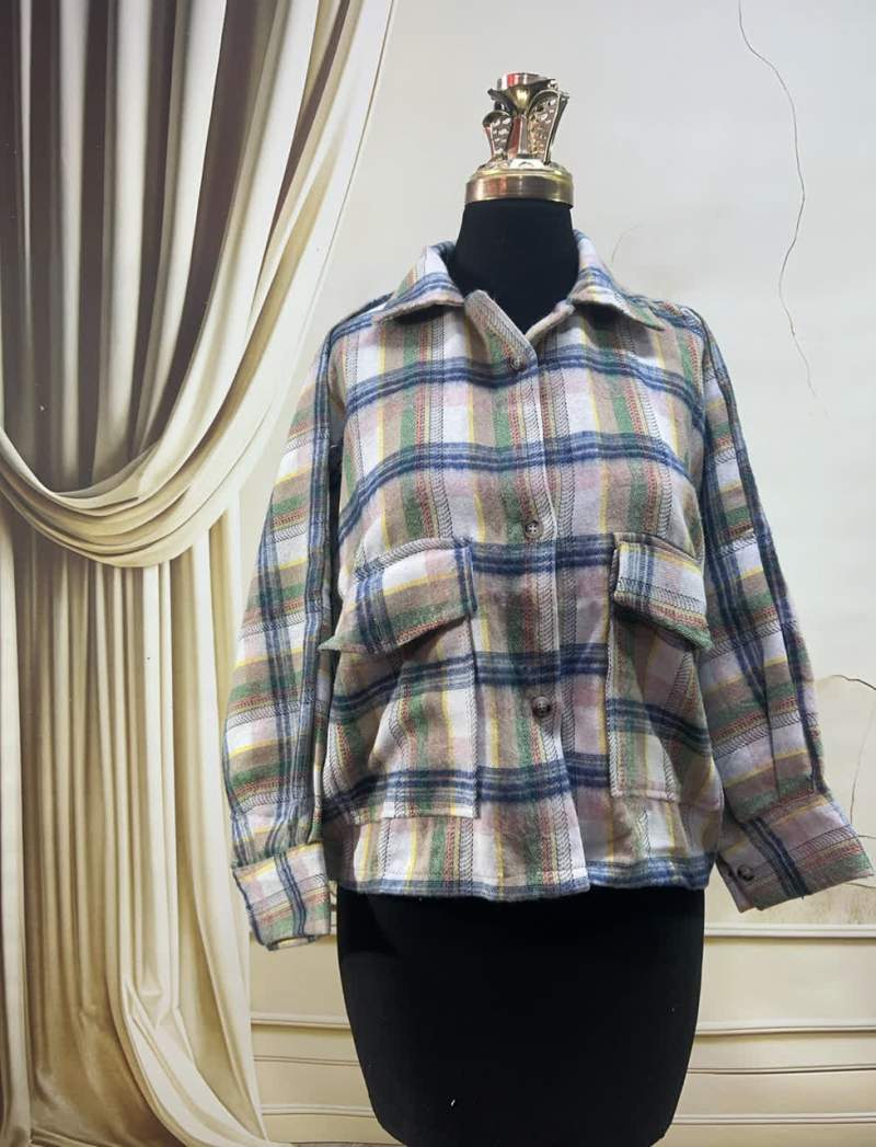 شکت چهارخونه دو جیب 91411