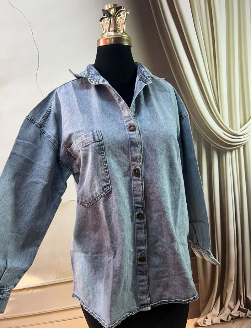 کت جین جلو کوتاه 91515