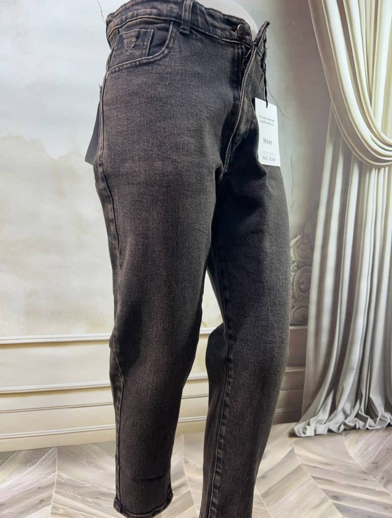 شلوار مام کمر ساده تینت زرد 91520