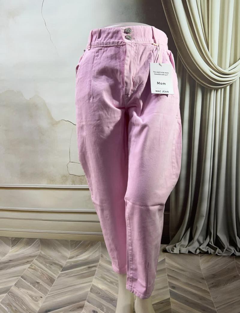 شلوار مام کتان رنگی 91617