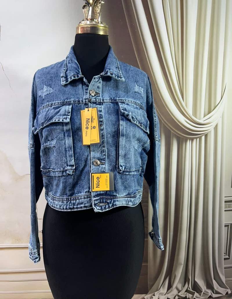 کت جین جیب کارگویی 91616