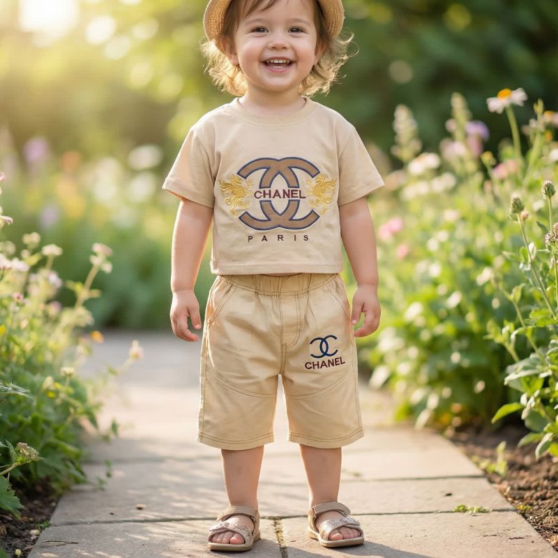 ست تیشرت و شلوارک طرح شنل 92503