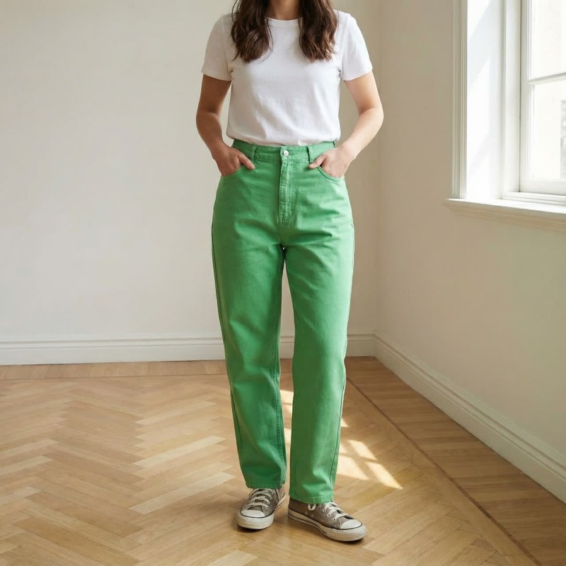 شلوار مام کتان 100203