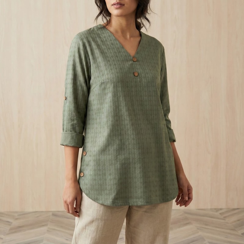 شومیز بغل دکمه 102001