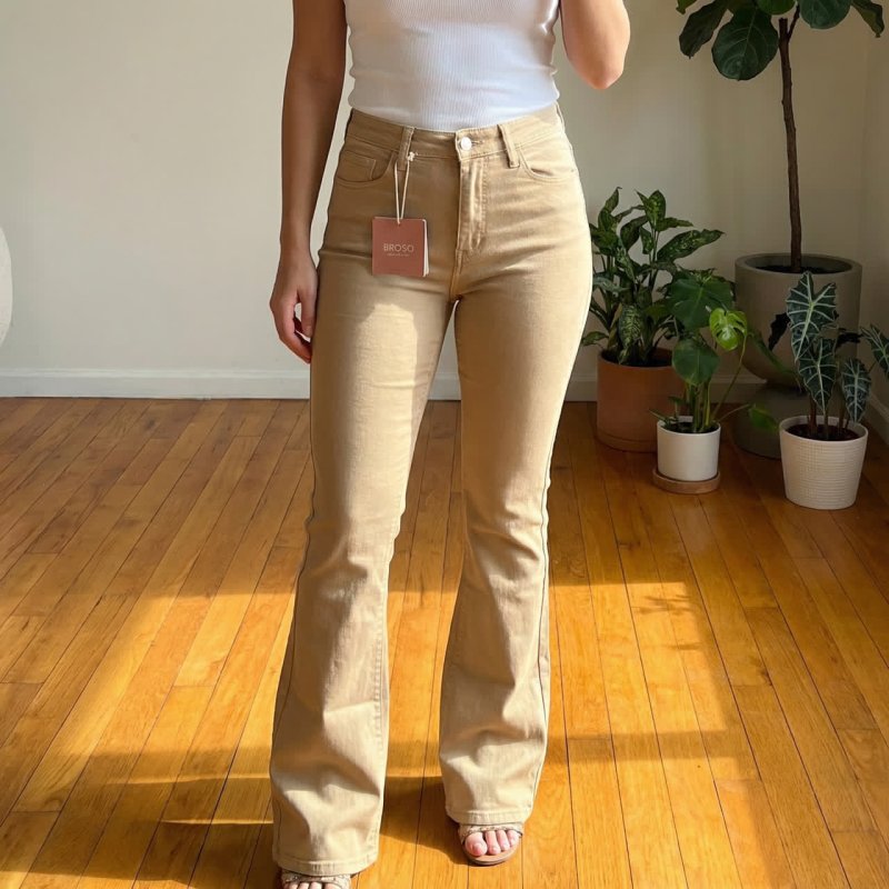 شلوار بوتکات کتان 111911