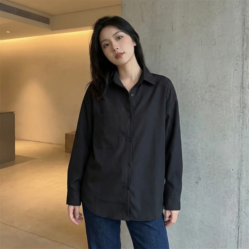 شومیز کتان مشکی کجراه 111910