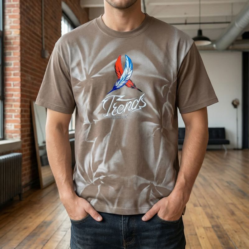 تیشرت مردانه طرح پر 111820