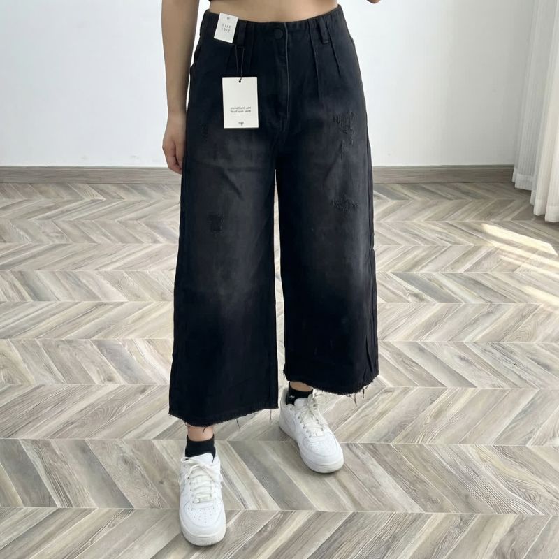 شلوار واید مشکی 112009