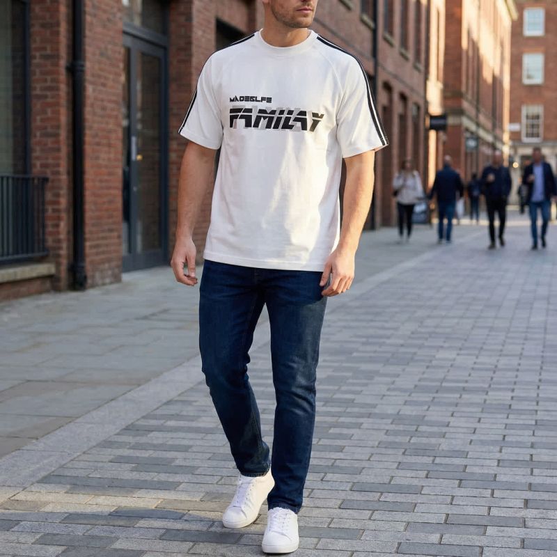 تیشرت پنبه ماکان آستین دوخط 112109